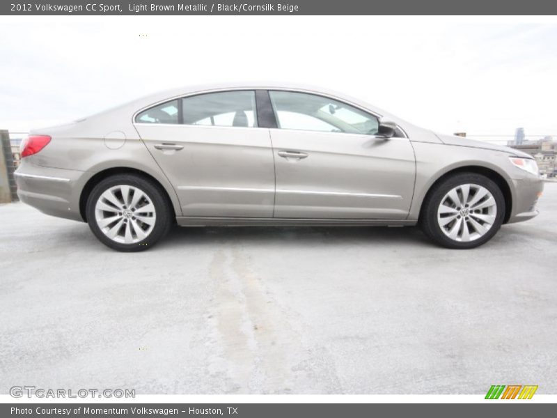 Light Brown Metallic / Black/Cornsilk Beige 2012 Volkswagen CC Sport