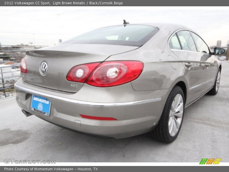 Light Brown Metallic / Black/Cornsilk Beige 2012 Volkswagen CC Sport