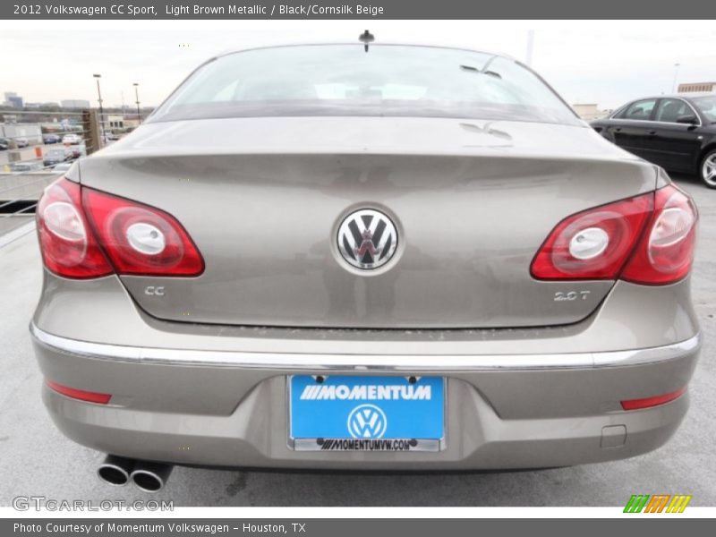 Light Brown Metallic / Black/Cornsilk Beige 2012 Volkswagen CC Sport