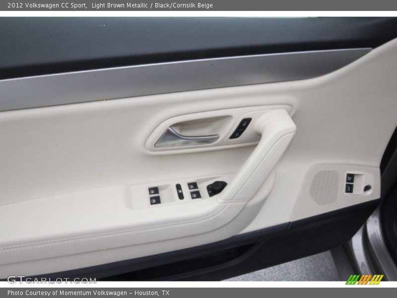 Light Brown Metallic / Black/Cornsilk Beige 2012 Volkswagen CC Sport