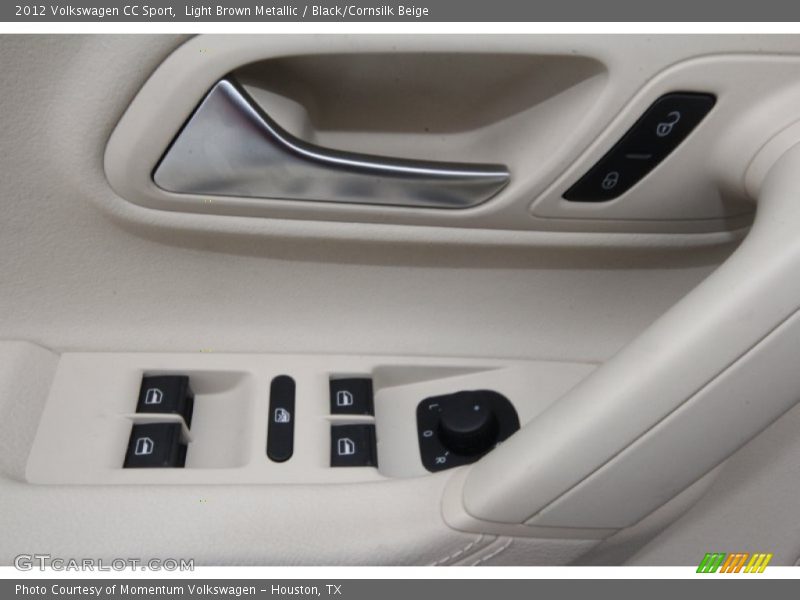 Light Brown Metallic / Black/Cornsilk Beige 2012 Volkswagen CC Sport