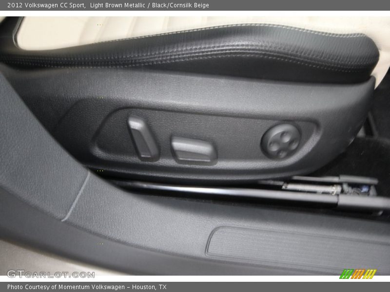 Light Brown Metallic / Black/Cornsilk Beige 2012 Volkswagen CC Sport