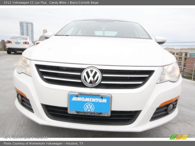 Candy White / Black/Cornsilk Beige 2012 Volkswagen CC Lux Plus