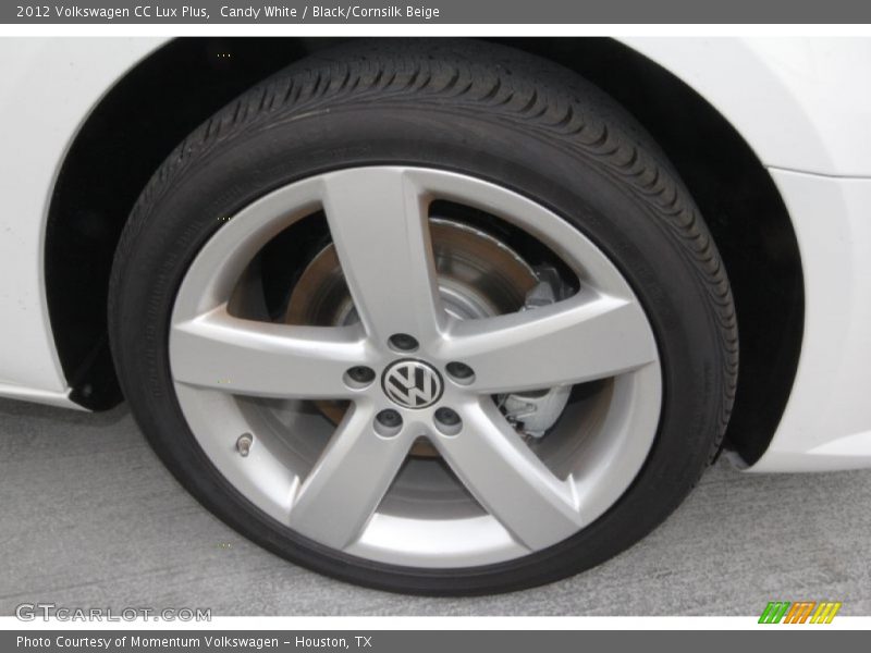 Candy White / Black/Cornsilk Beige 2012 Volkswagen CC Lux Plus