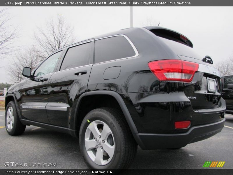 Black Forest Green Pearl / Dark Graystone/Medium Graystone 2012 Jeep Grand Cherokee Laredo X Package