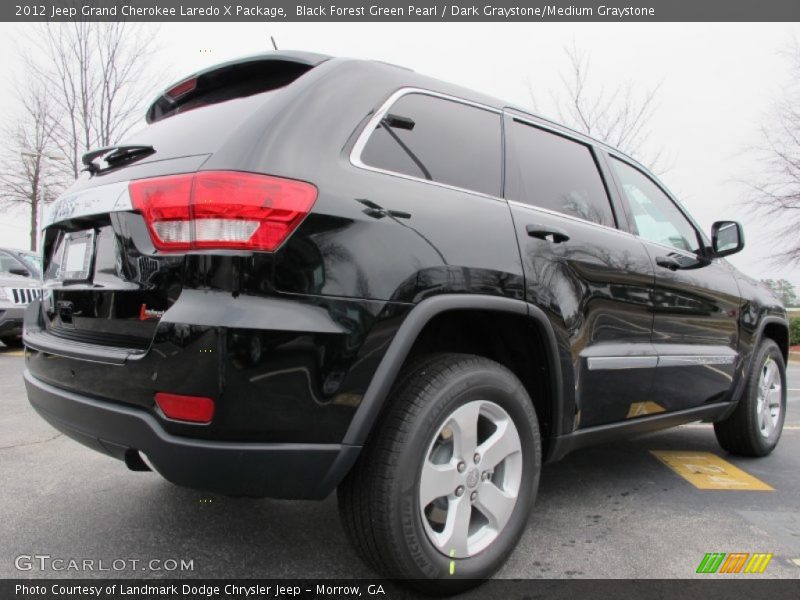 Black Forest Green Pearl / Dark Graystone/Medium Graystone 2012 Jeep Grand Cherokee Laredo X Package