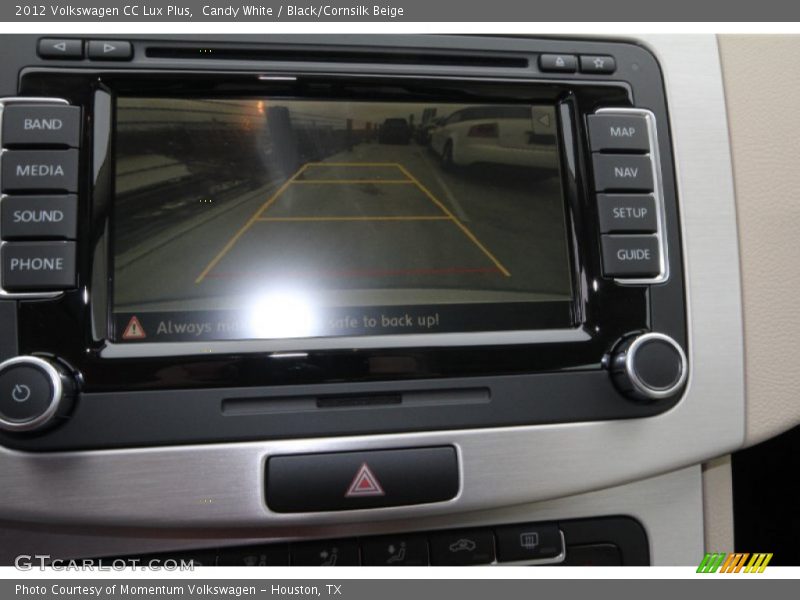 Candy White / Black/Cornsilk Beige 2012 Volkswagen CC Lux Plus