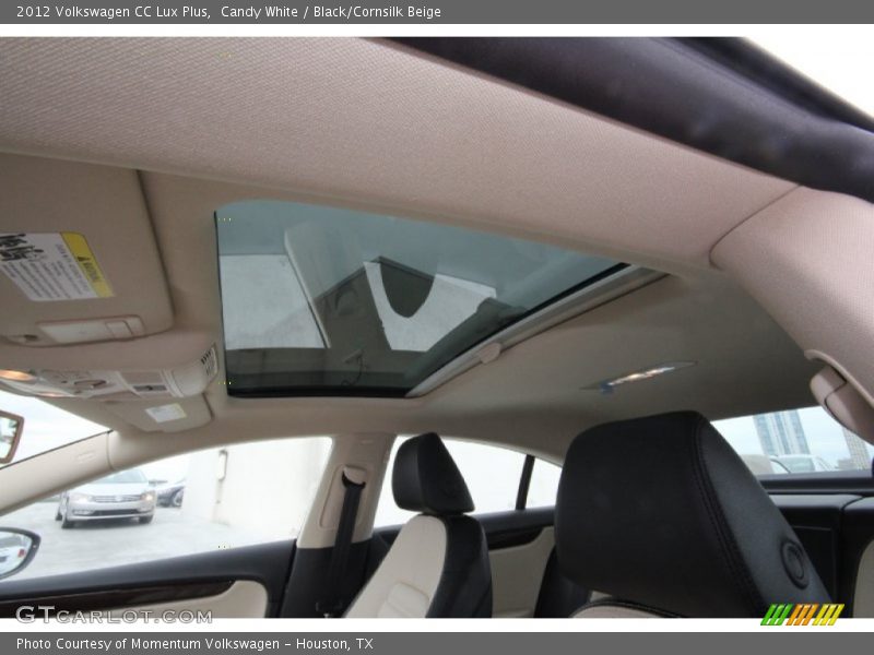 Candy White / Black/Cornsilk Beige 2012 Volkswagen CC Lux Plus