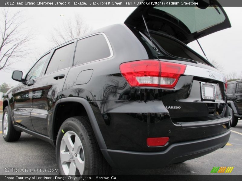 Black Forest Green Pearl / Dark Graystone/Medium Graystone 2012 Jeep Grand Cherokee Laredo X Package