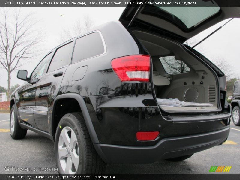 Black Forest Green Pearl / Dark Graystone/Medium Graystone 2012 Jeep Grand Cherokee Laredo X Package