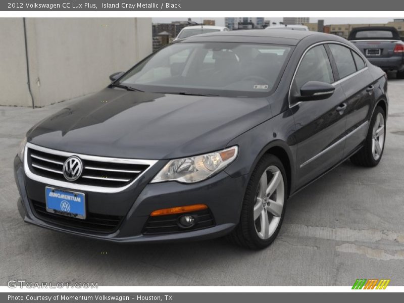 Island Gray Metallic / Black 2012 Volkswagen CC Lux Plus