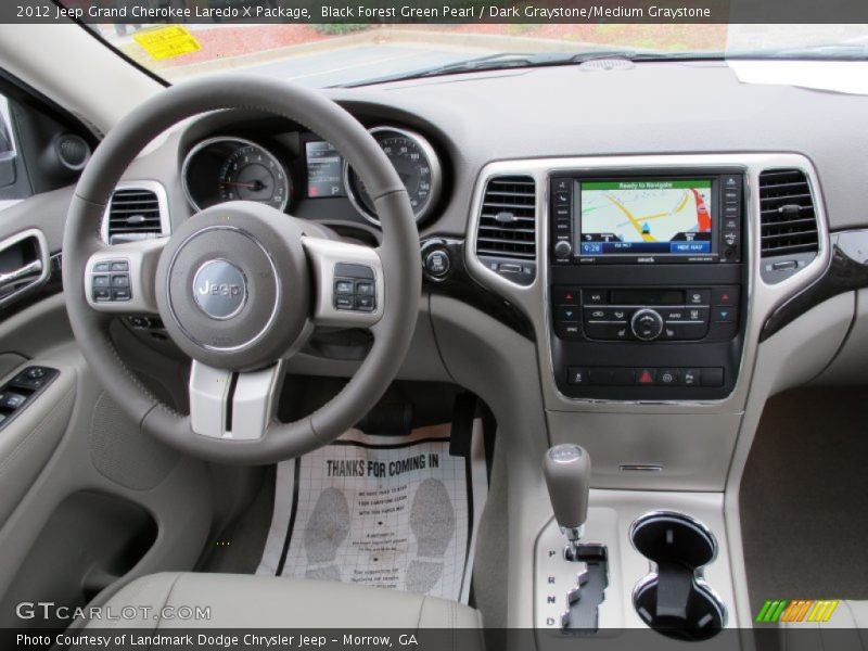 Black Forest Green Pearl / Dark Graystone/Medium Graystone 2012 Jeep Grand Cherokee Laredo X Package