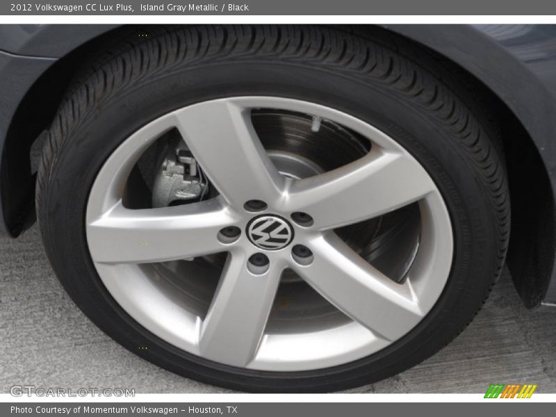 Island Gray Metallic / Black 2012 Volkswagen CC Lux Plus