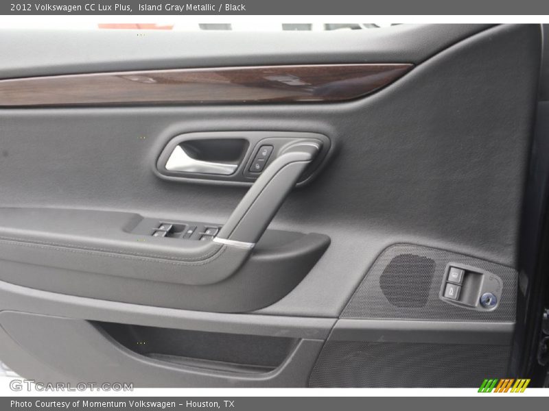 Island Gray Metallic / Black 2012 Volkswagen CC Lux Plus