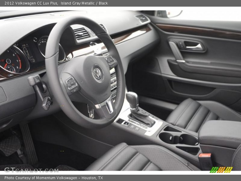 Island Gray Metallic / Black 2012 Volkswagen CC Lux Plus