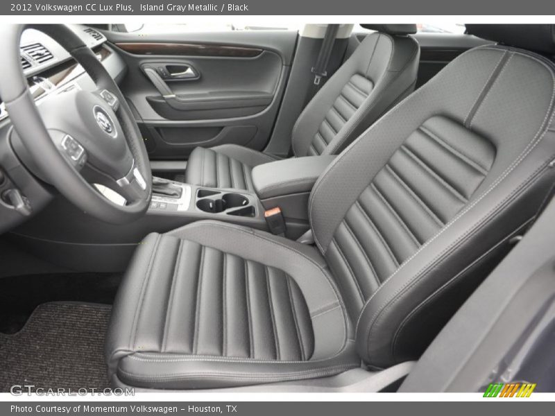 Island Gray Metallic / Black 2012 Volkswagen CC Lux Plus