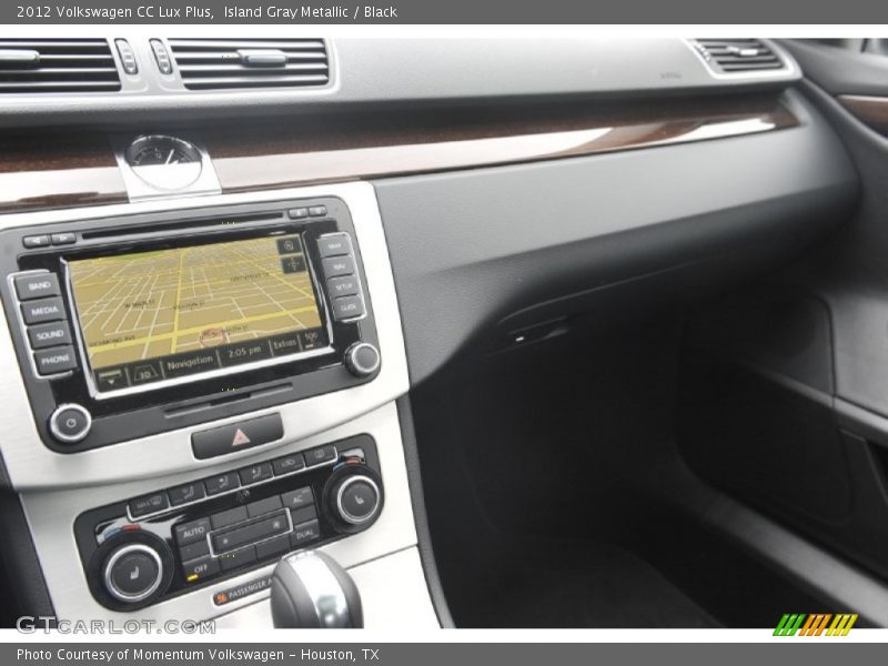 Island Gray Metallic / Black 2012 Volkswagen CC Lux Plus