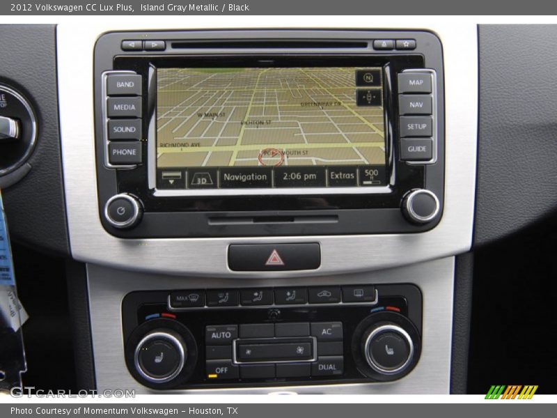 Island Gray Metallic / Black 2012 Volkswagen CC Lux Plus