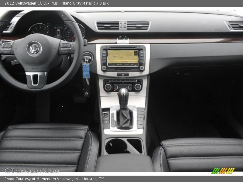 Island Gray Metallic / Black 2012 Volkswagen CC Lux Plus