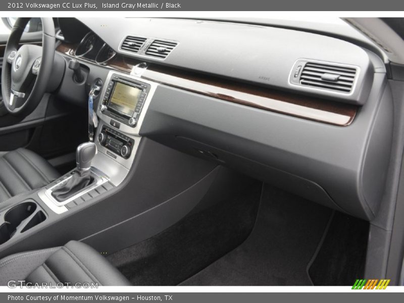Island Gray Metallic / Black 2012 Volkswagen CC Lux Plus