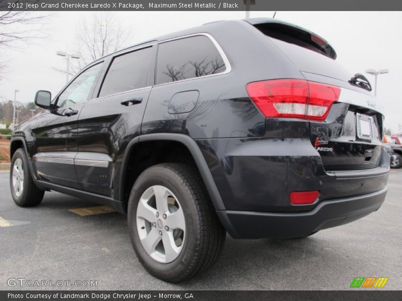 Maximum Steel Metallic / Black 2012 Jeep Grand Cherokee Laredo X Package