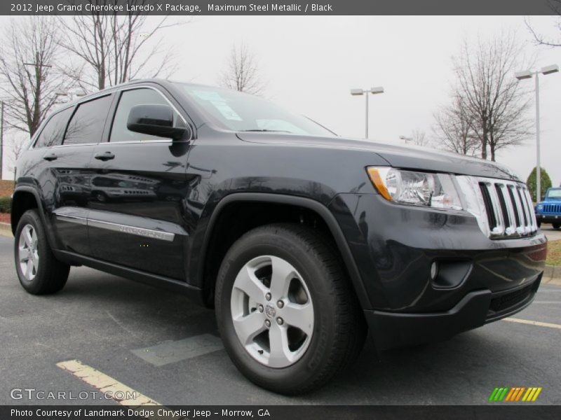 Maximum Steel Metallic / Black 2012 Jeep Grand Cherokee Laredo X Package
