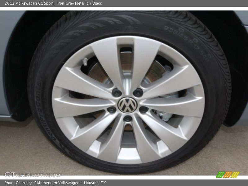 Iron Gray Metallic / Black 2012 Volkswagen CC Sport