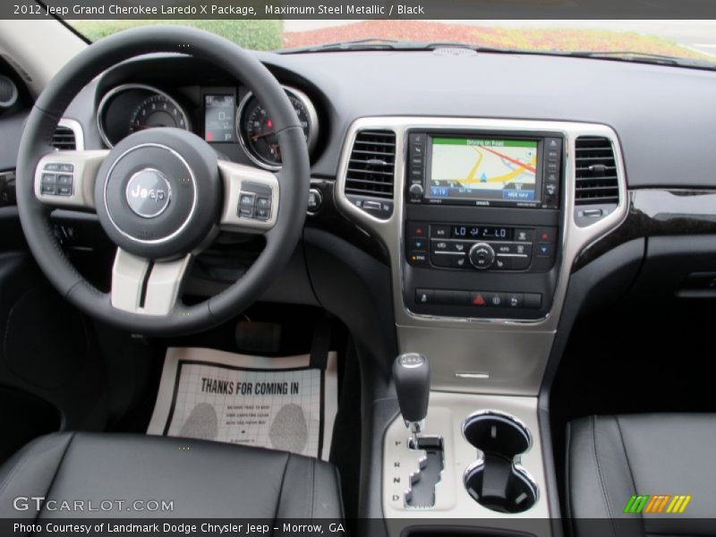 Dashboard of 2012 Grand Cherokee Laredo X Package