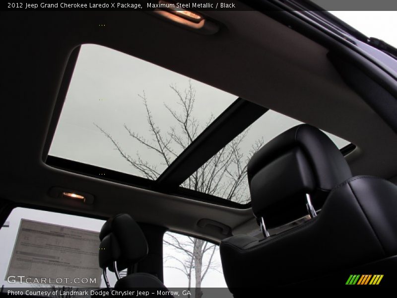 Sunroof of 2012 Grand Cherokee Laredo X Package