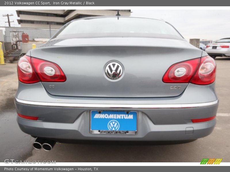 Iron Gray Metallic / Black 2012 Volkswagen CC Sport