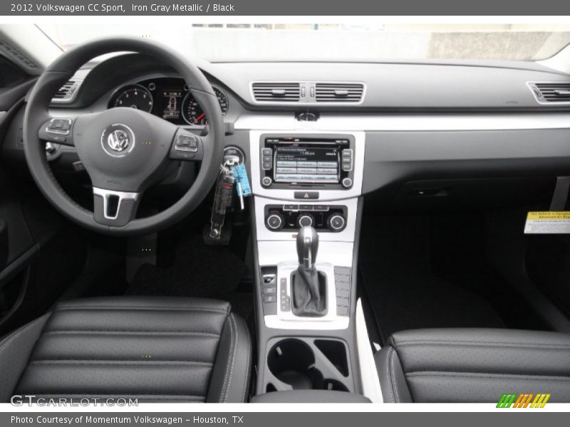 Iron Gray Metallic / Black 2012 Volkswagen CC Sport