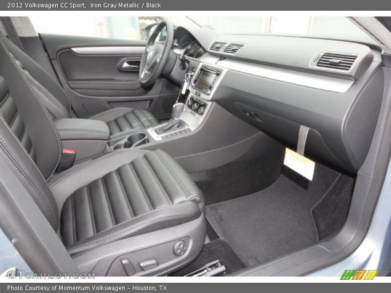 Iron Gray Metallic / Black 2012 Volkswagen CC Sport