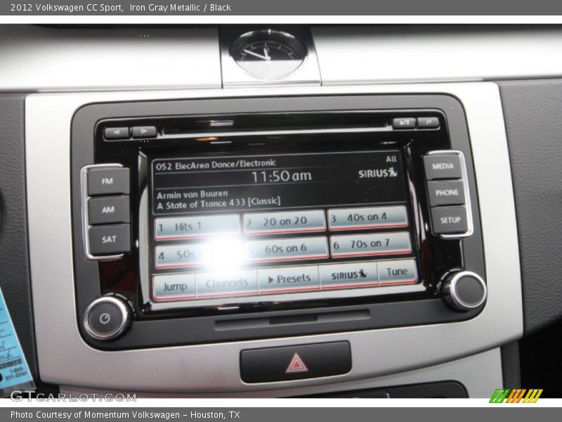 Iron Gray Metallic / Black 2012 Volkswagen CC Sport