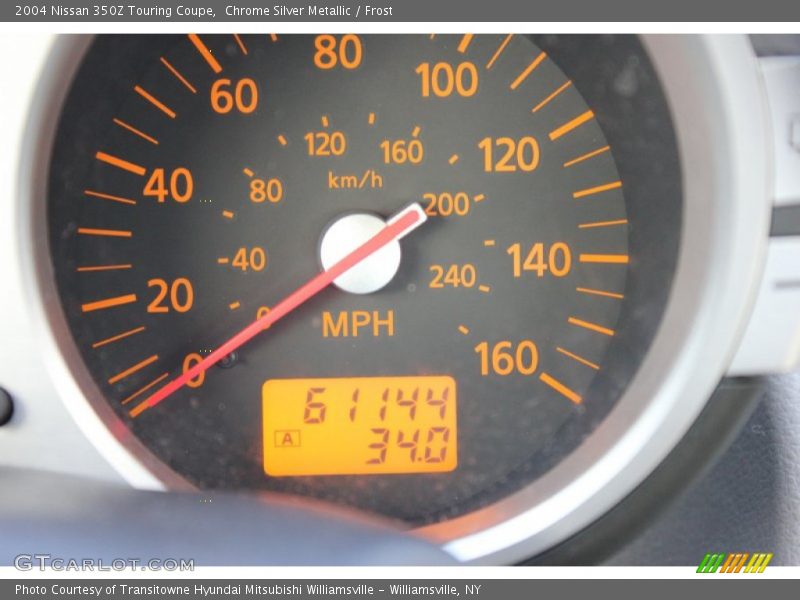 Chrome Silver Metallic / Frost 2004 Nissan 350Z Touring Coupe