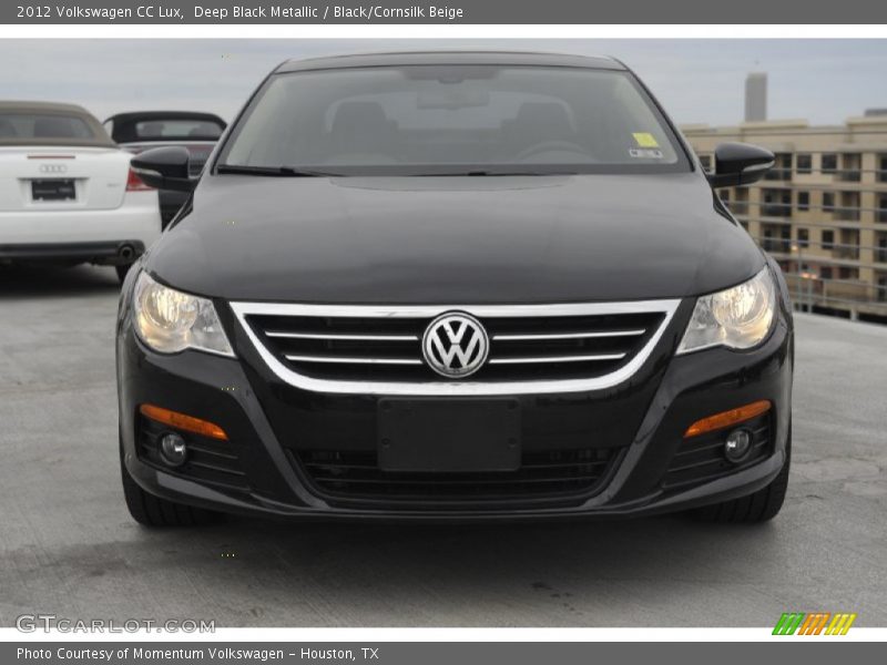 Deep Black Metallic / Black/Cornsilk Beige 2012 Volkswagen CC Lux