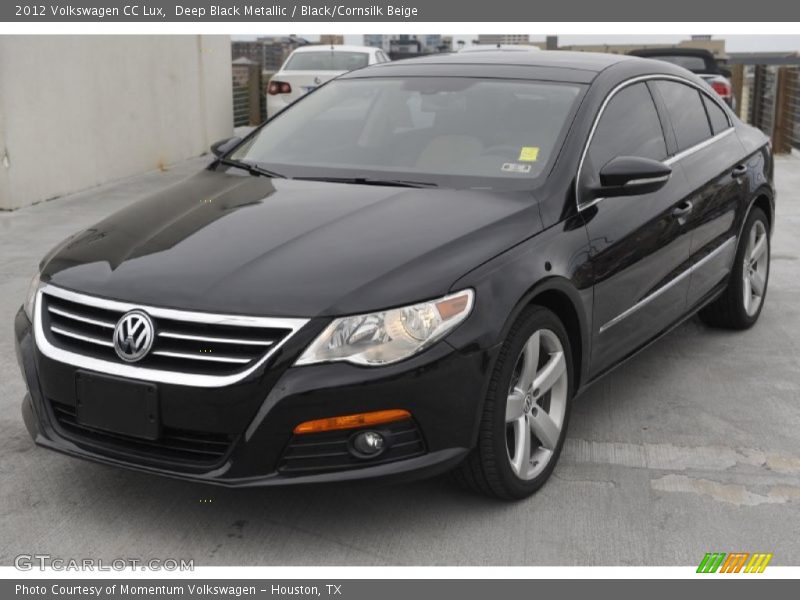 Deep Black Metallic / Black/Cornsilk Beige 2012 Volkswagen CC Lux