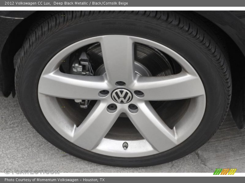 Deep Black Metallic / Black/Cornsilk Beige 2012 Volkswagen CC Lux
