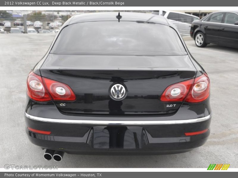 Deep Black Metallic / Black/Cornsilk Beige 2012 Volkswagen CC Lux