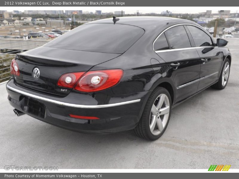 Deep Black Metallic / Black/Cornsilk Beige 2012 Volkswagen CC Lux