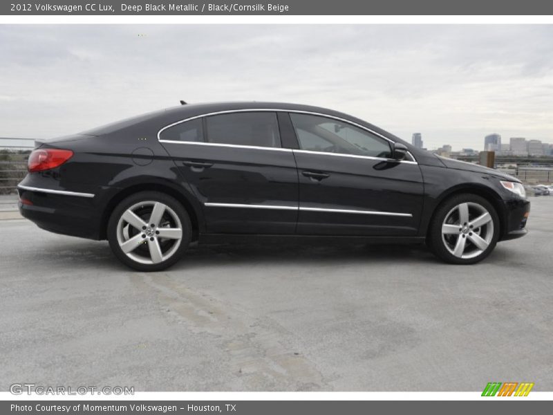 Deep Black Metallic / Black/Cornsilk Beige 2012 Volkswagen CC Lux