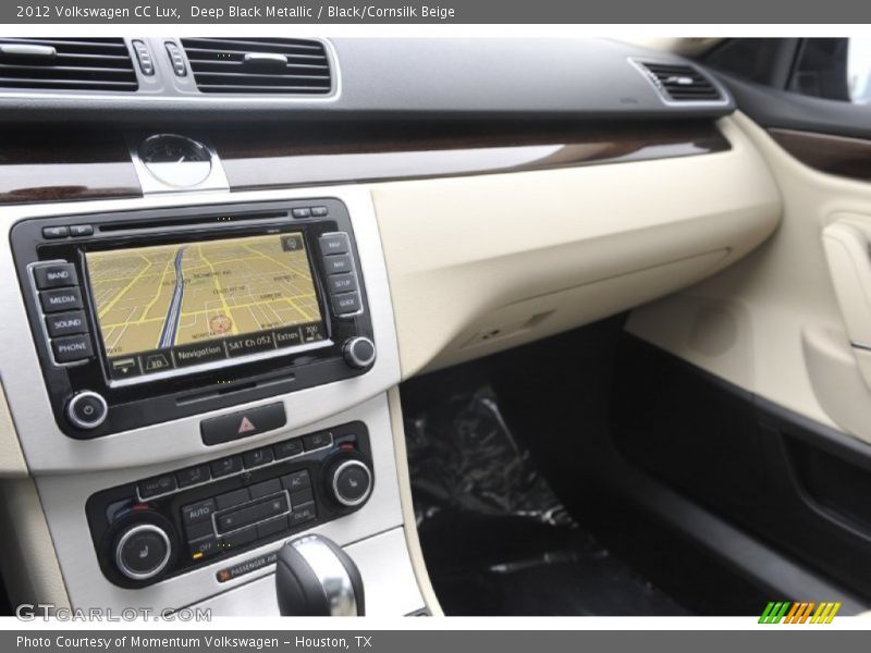 Deep Black Metallic / Black/Cornsilk Beige 2012 Volkswagen CC Lux
