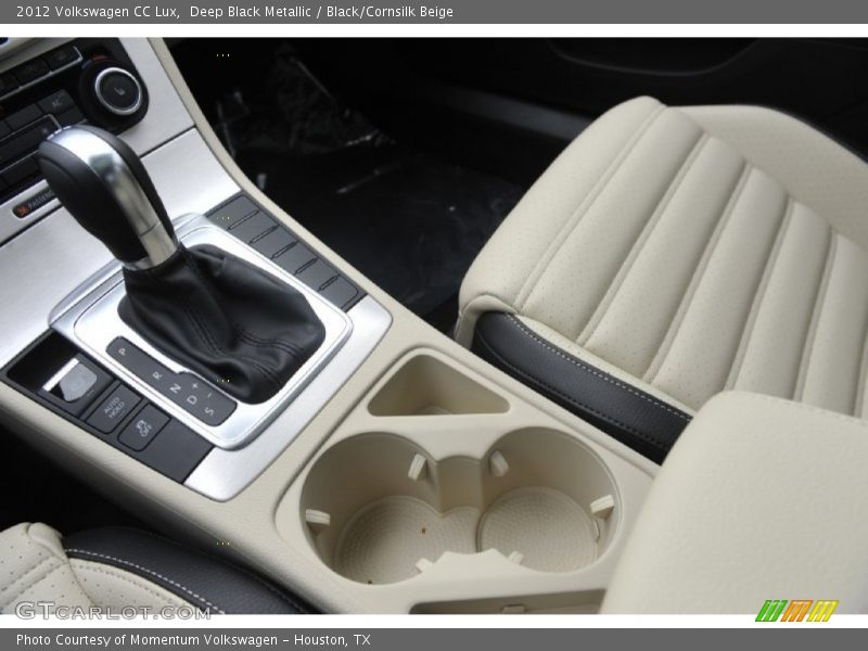 Deep Black Metallic / Black/Cornsilk Beige 2012 Volkswagen CC Lux