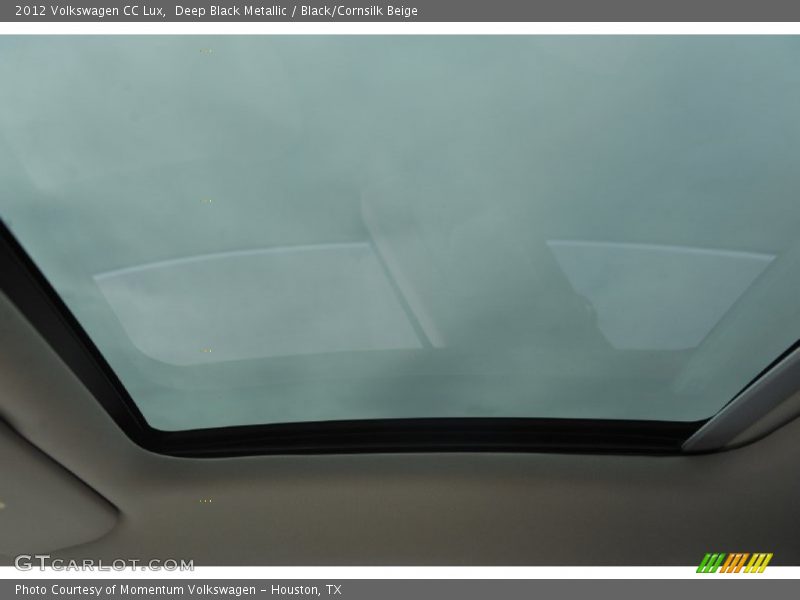 Deep Black Metallic / Black/Cornsilk Beige 2012 Volkswagen CC Lux