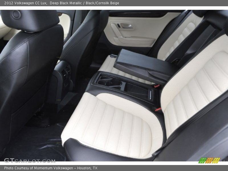 Deep Black Metallic / Black/Cornsilk Beige 2012 Volkswagen CC Lux