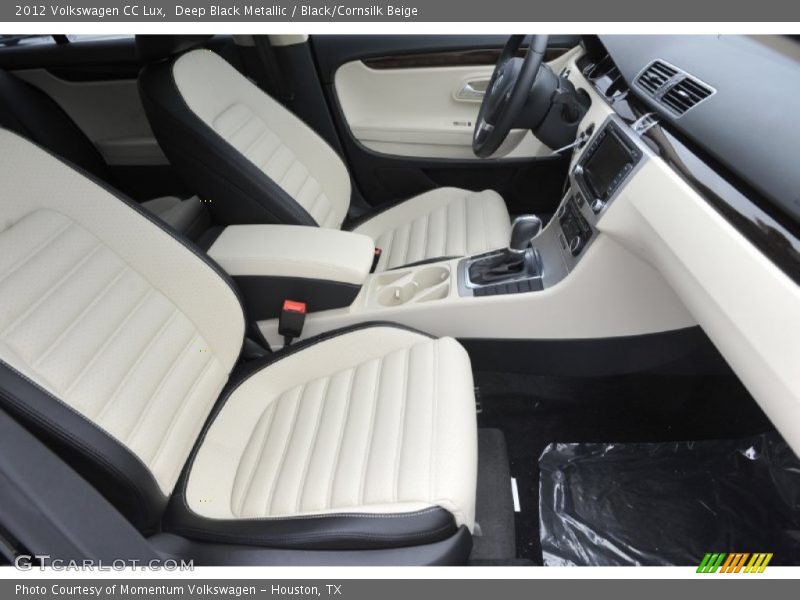 Deep Black Metallic / Black/Cornsilk Beige 2012 Volkswagen CC Lux