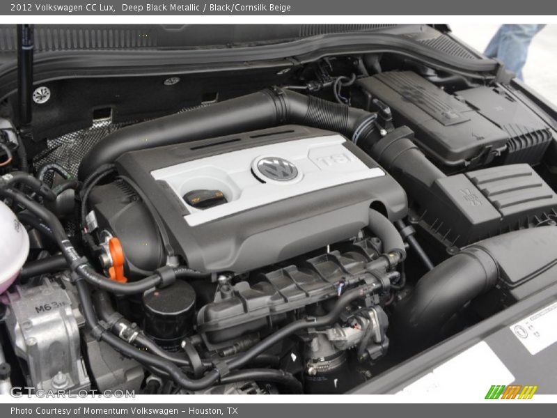 Deep Black Metallic / Black/Cornsilk Beige 2012 Volkswagen CC Lux