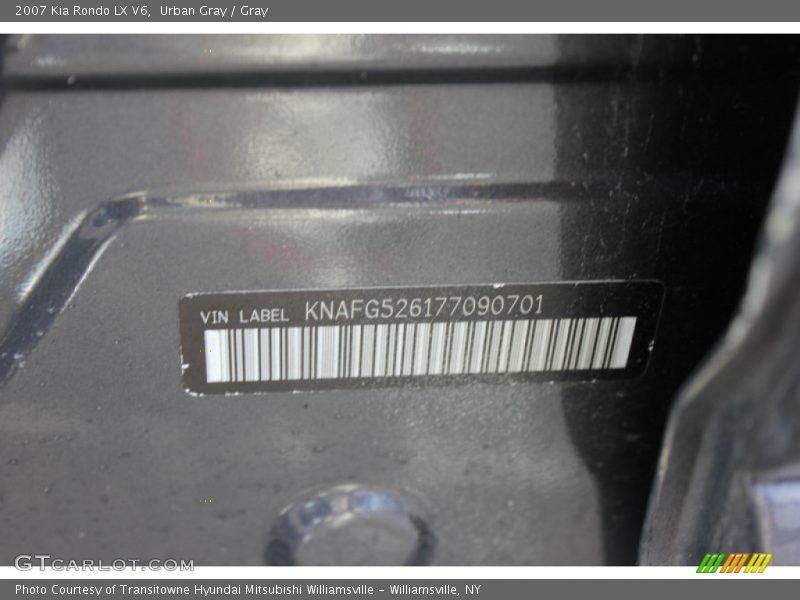 Urban Gray / Gray 2007 Kia Rondo LX V6