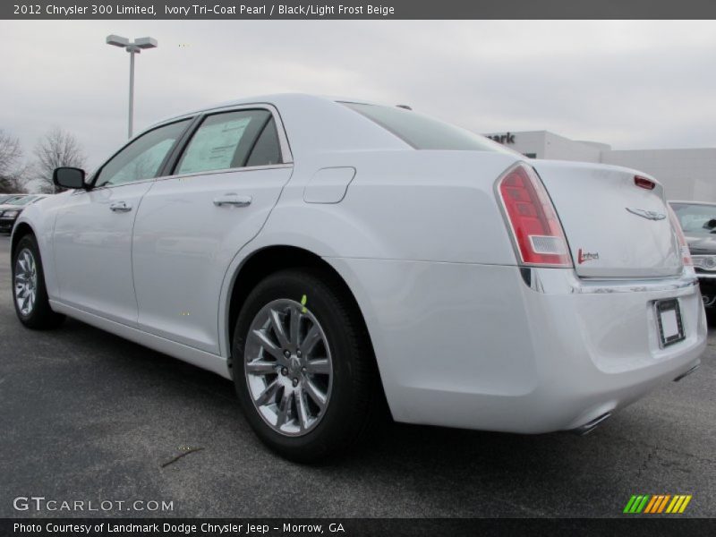 Ivory Tri-Coat Pearl / Black/Light Frost Beige 2012 Chrysler 300 Limited