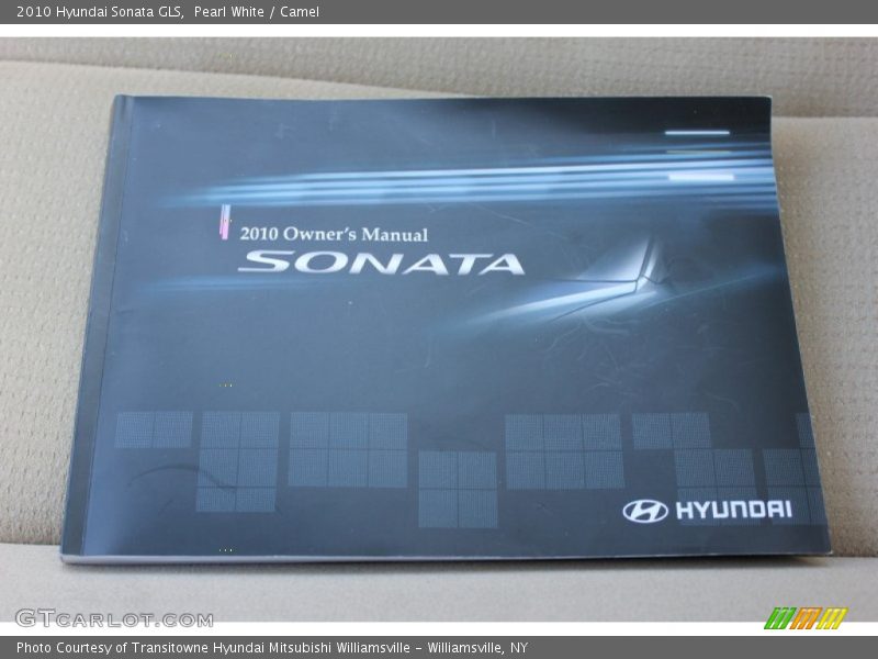 Pearl White / Camel 2010 Hyundai Sonata GLS