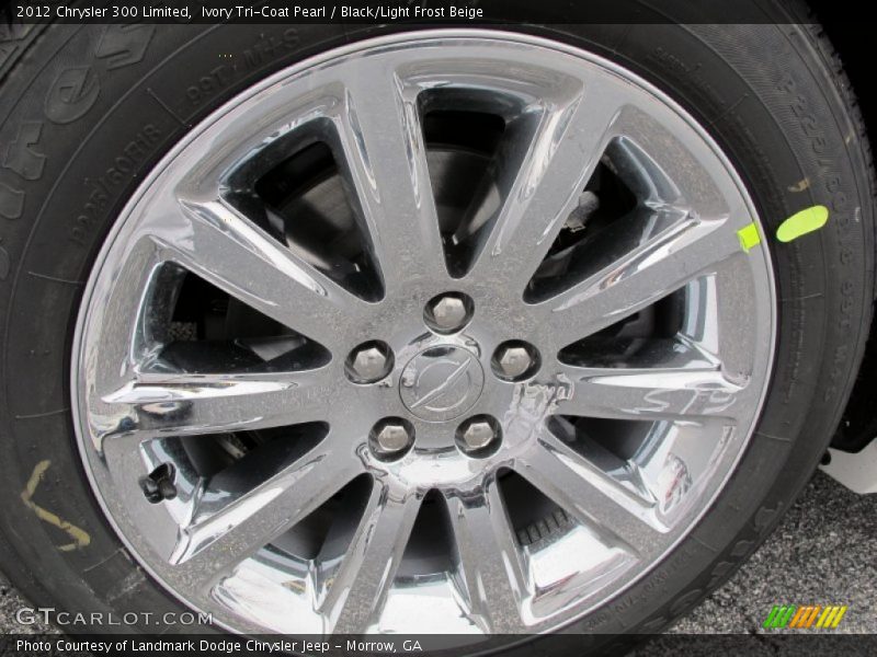 Ivory Tri-Coat Pearl / Black/Light Frost Beige 2012 Chrysler 300 Limited
